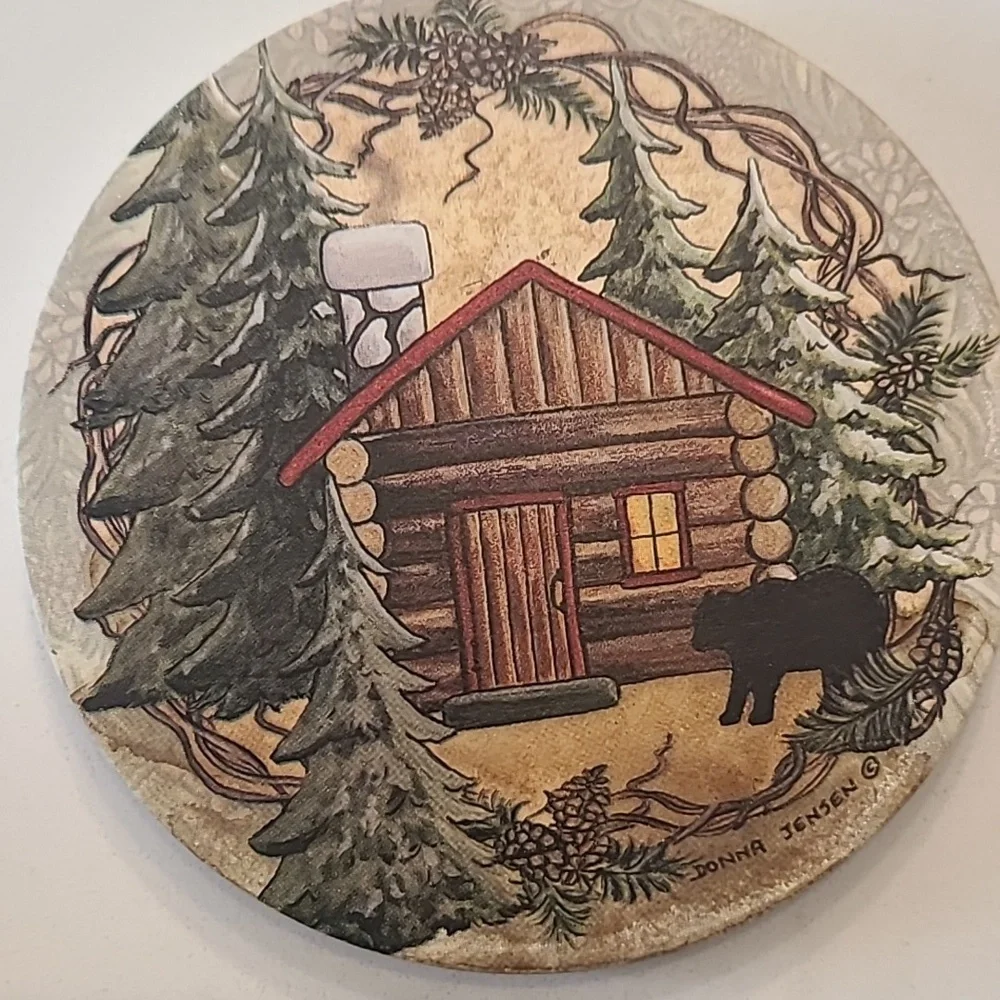 New!! Rustic Cabin Coasters